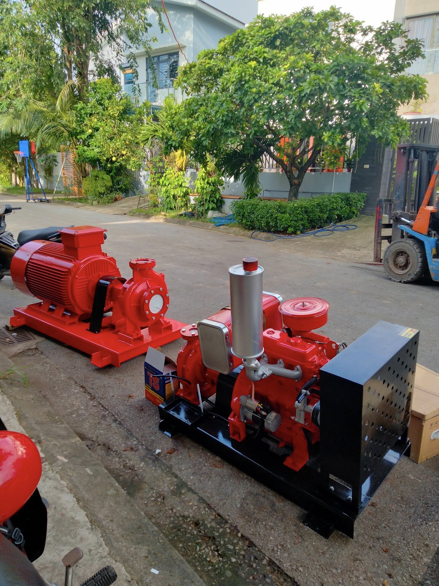 Máy bơm chữa cháy điện mini có phù hợp cho hộ gia đình không?